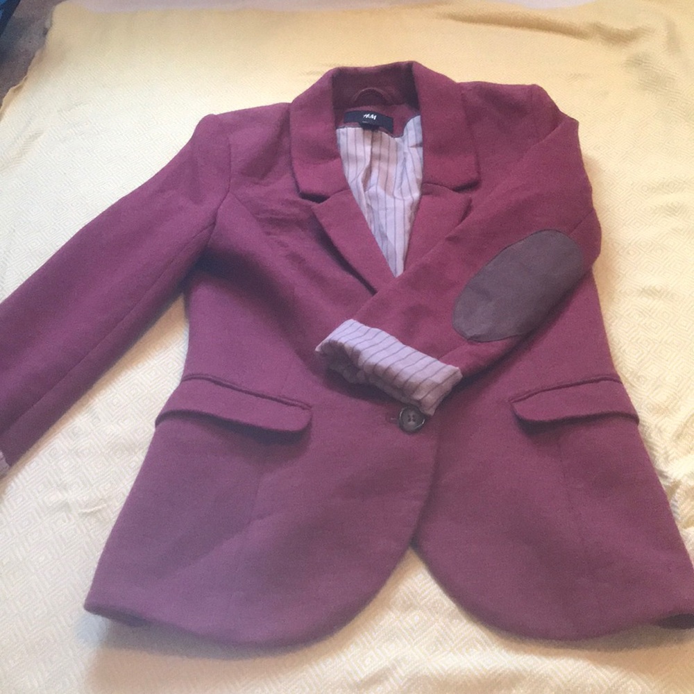 Burgundy blazer